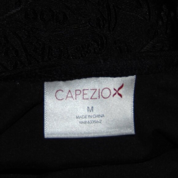 Capezio Black on Black Adjustable Leotard M - Picture 5 of 7